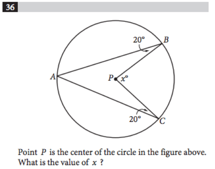 Circle question-SAT Geometry - PrepMaven