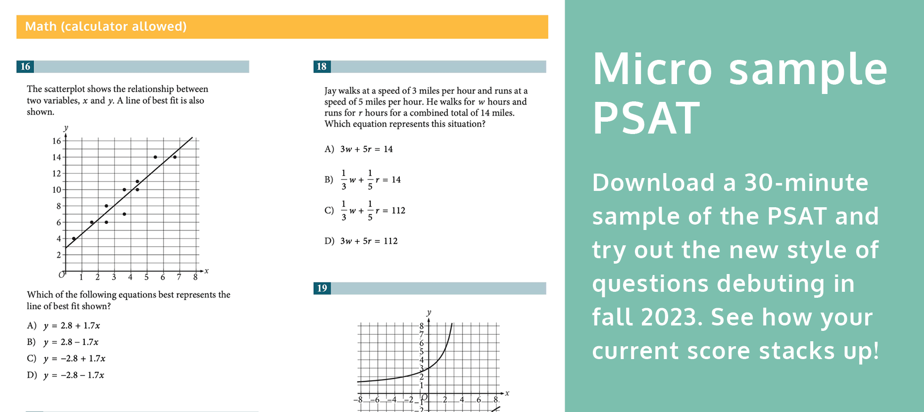 psat math test practice